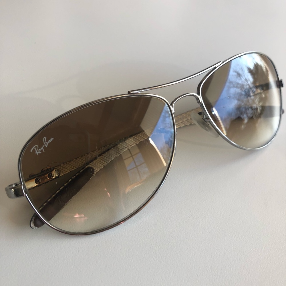 Ray-Ban Silver Aviator Sunglasses